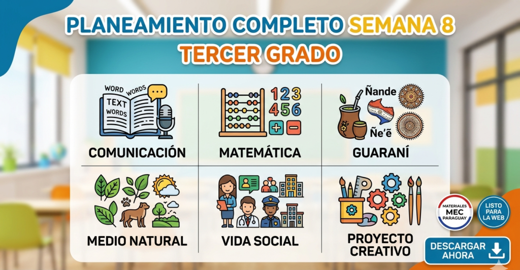 plan 3° grado semana 8
