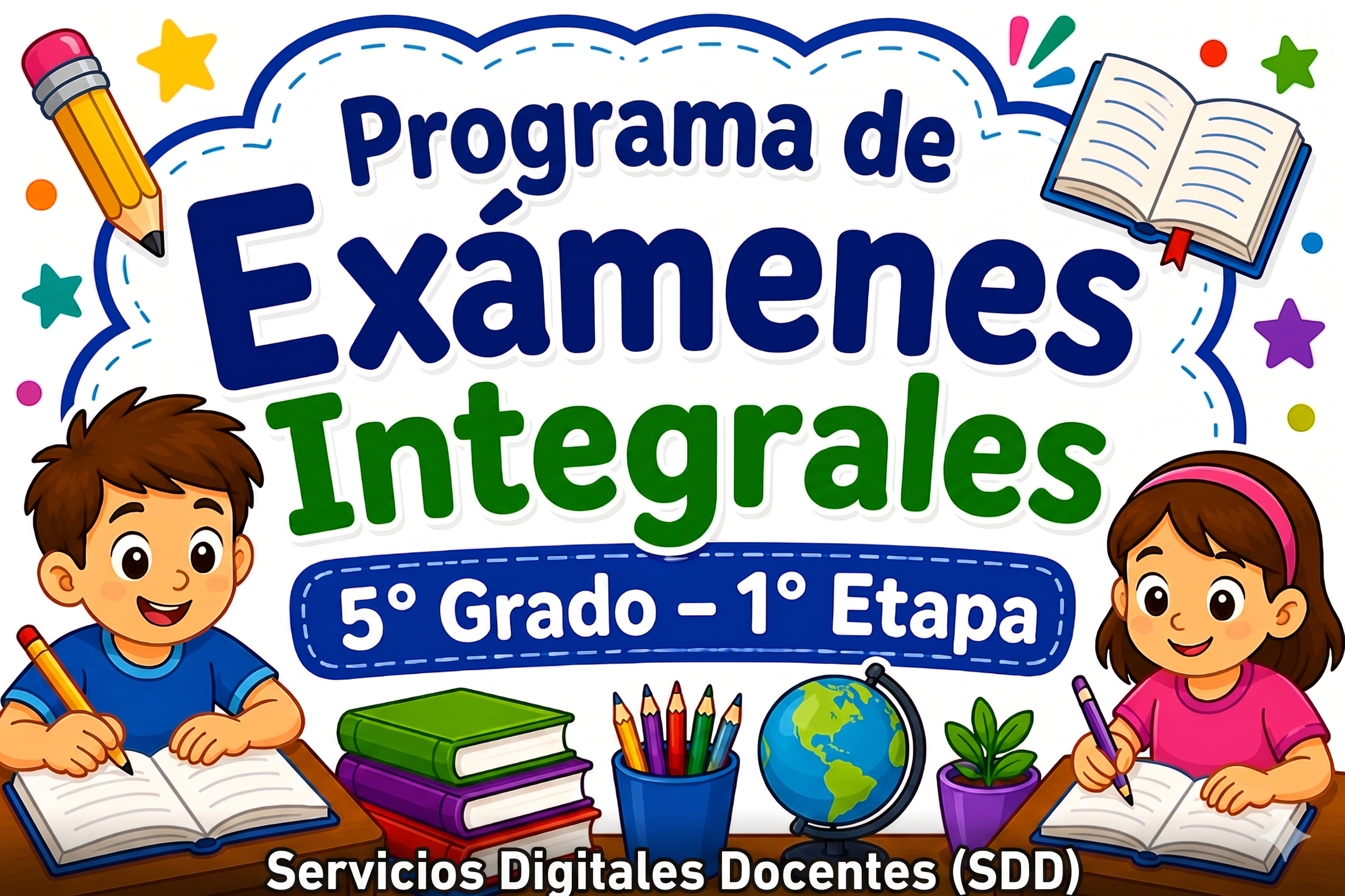 exámenes 5° grado 1° etapa